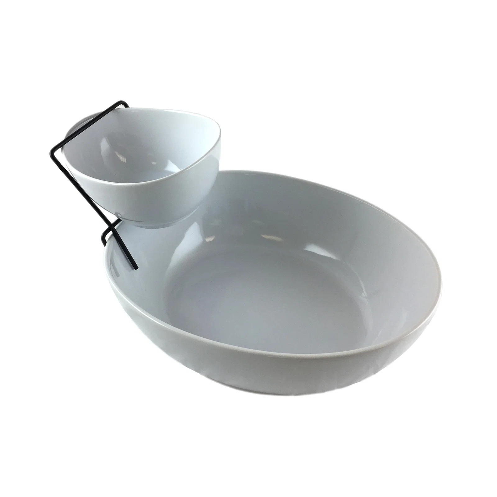 Red Barrel Studio® Bellanca Ceramic Chips And Dip Platter | Wayfair North America