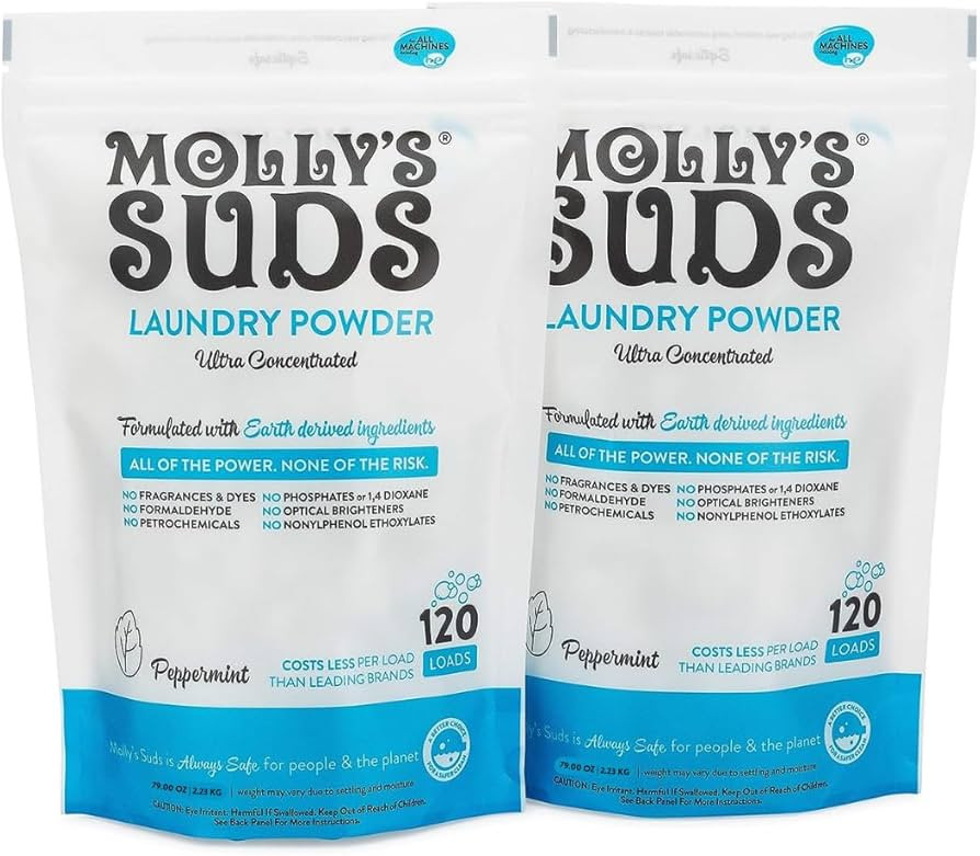 Molly's Suds Original Laundry Detergent Powder | Natural Laundry Detergent Powder for Sensitive S... | Amazon (US)