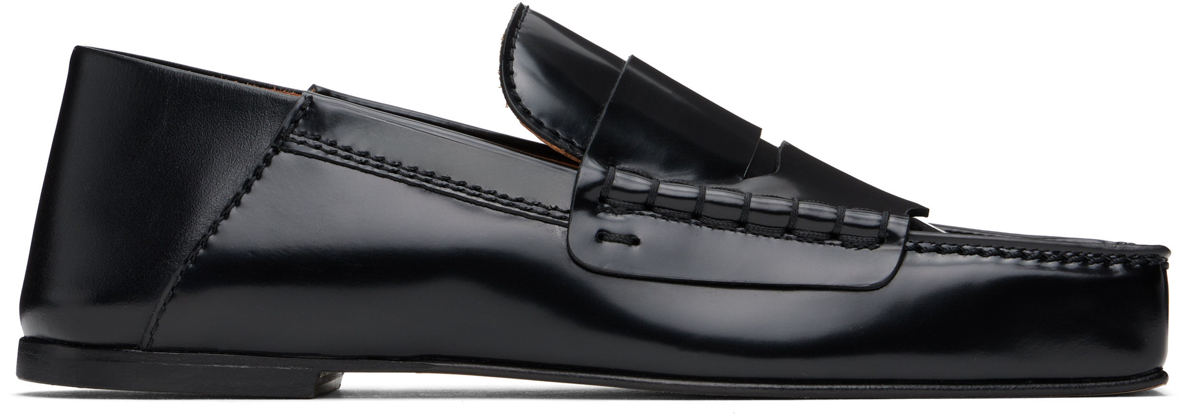 JACQUEMUS Black La Casa 'The Carré' Loafers | SSENSE