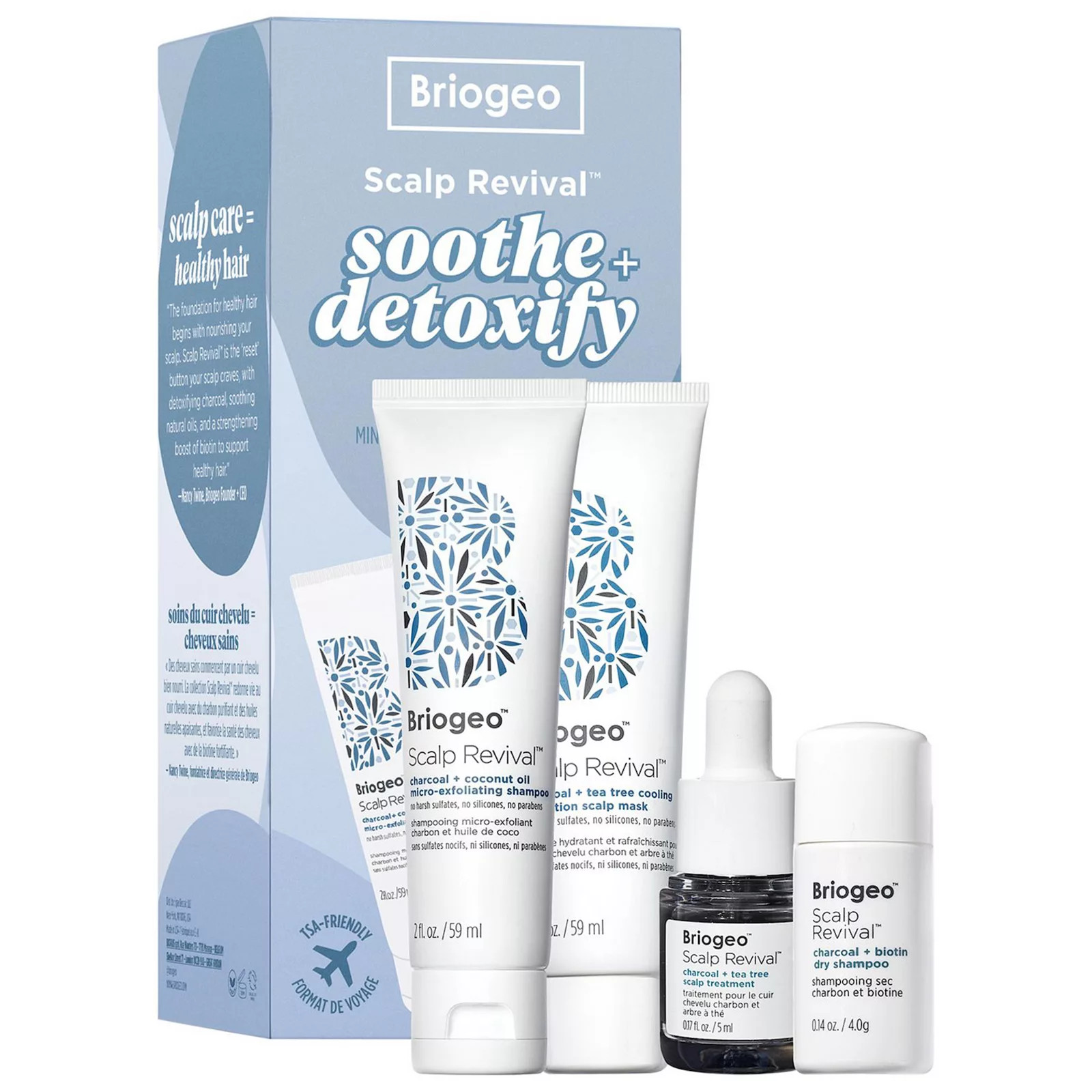 Briogeo Scalp Revival Soothe + Detoxify Travel Set for Dry Itchy, Oily Scalp, None | Kohl's