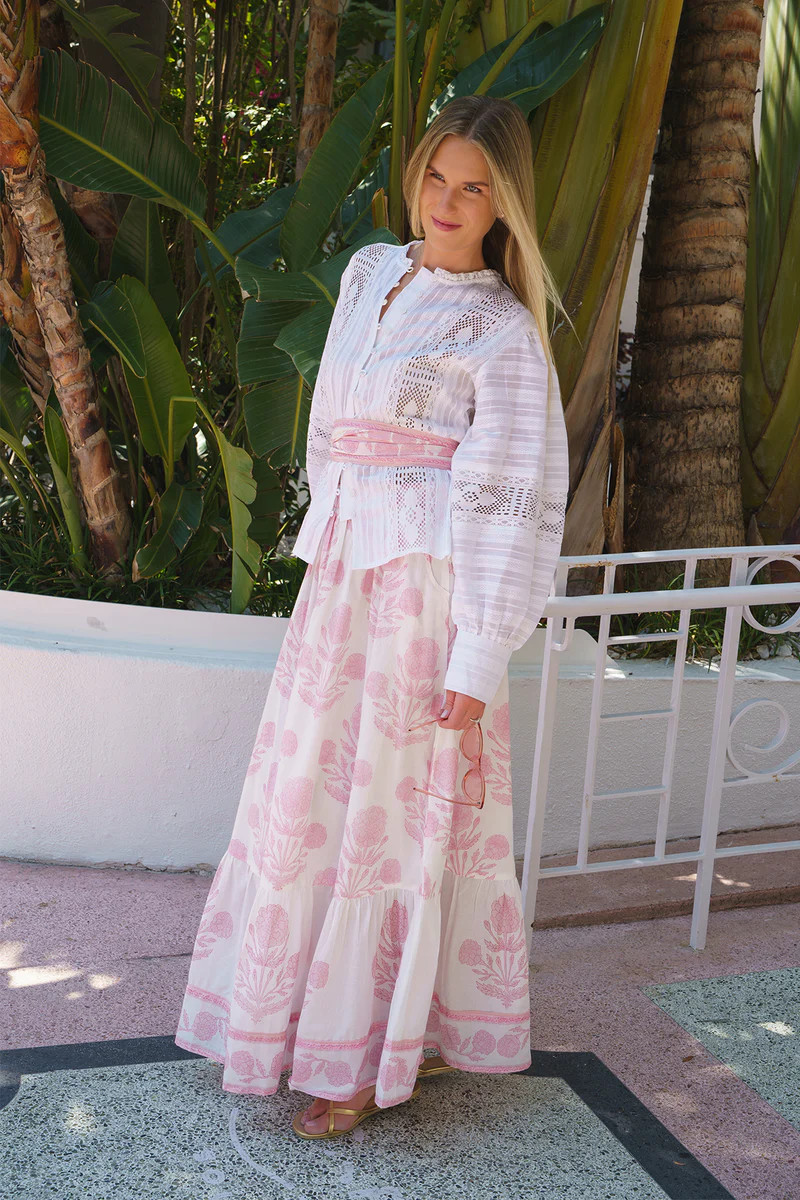 SUE SARTOR Flounce Skirt | Blush SUE SARTOR Marigold | SUE SARTOR