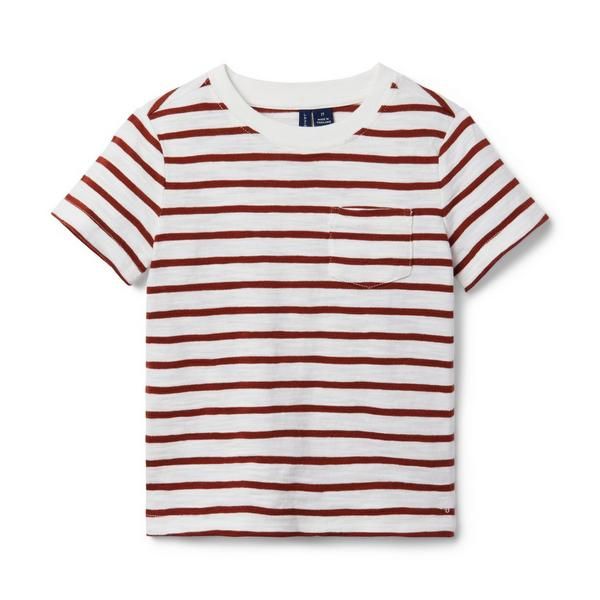 Striped Slub Pocket Tee | Janie and Jack