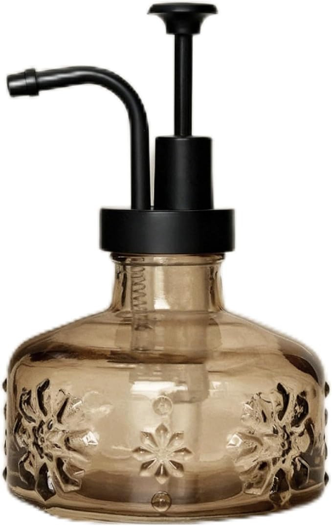 Cute Mini Glass Soap Dispenser with Pump, 6oz Vintage Gothic Style, Colored Thick Glass, for Bath... | Amazon (US)