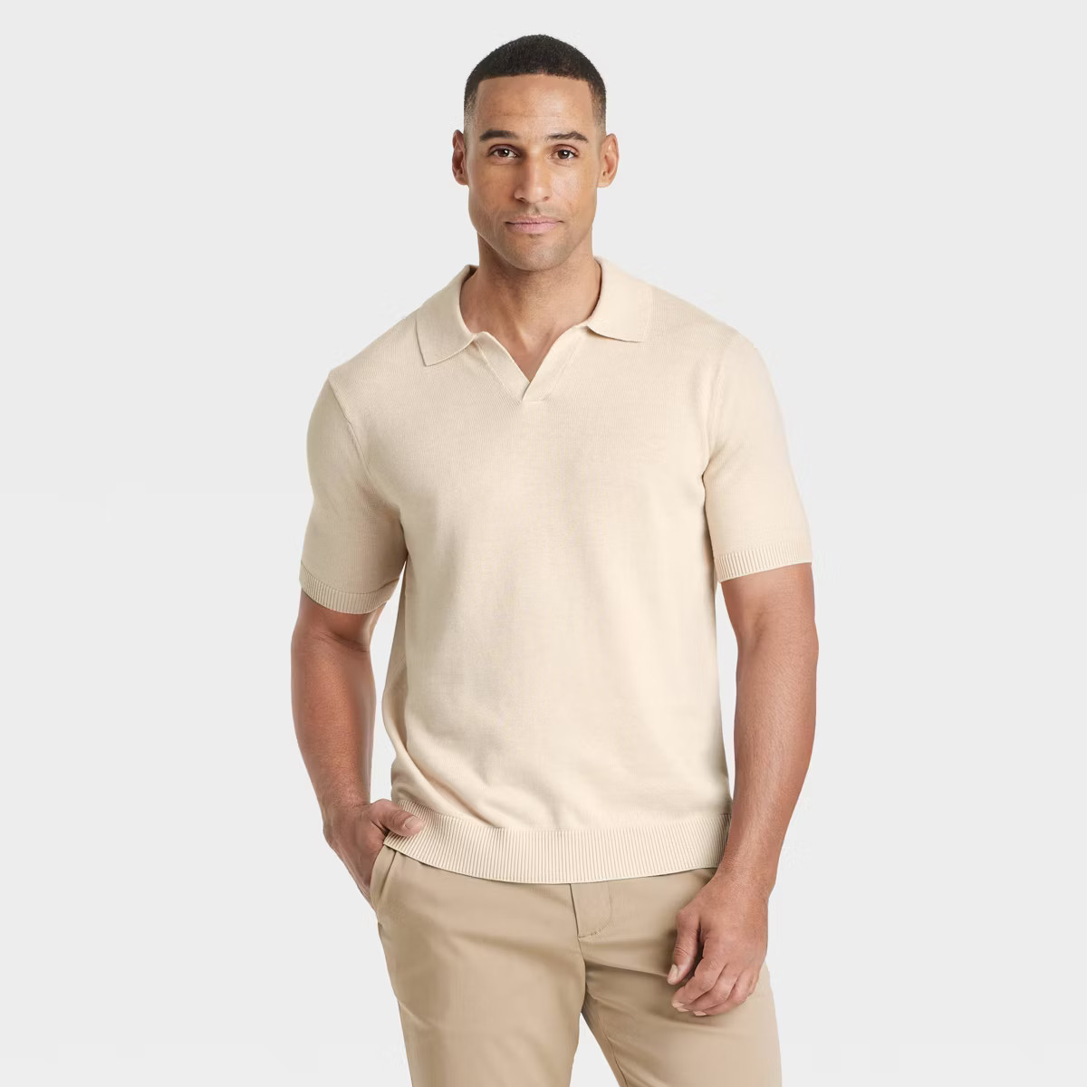 Men's Short Sleeve Johnny Collar Sweater - Goodfellow & Co™ | Target