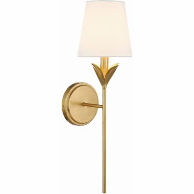 Crystorama Lighting Broche 1 - Light Sconce in  Antique Gold | Target