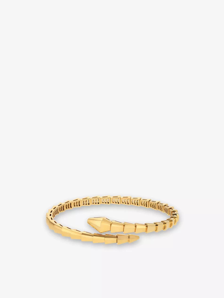 Serpenti Viper 18ct Yellow-Gold Bracelet | Selfridges