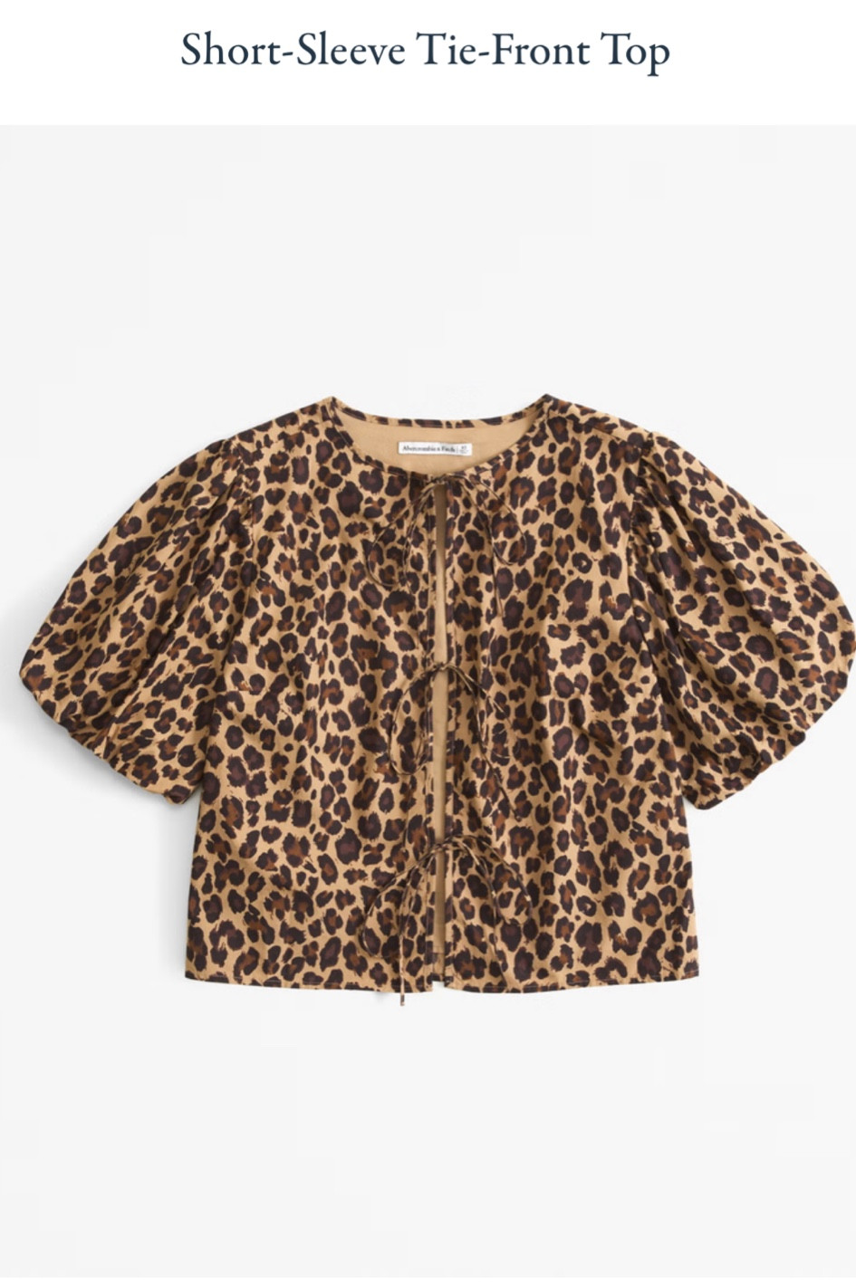 Leopard bow tie top from Abercrombie 
Abercrombie fall fashion finds


#LTKFallSale #LTKSeasonal #LTKSaleAlert