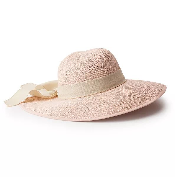 Women's LC Lauren Conrad Straw Split Back Cloche Hat | Kohl's