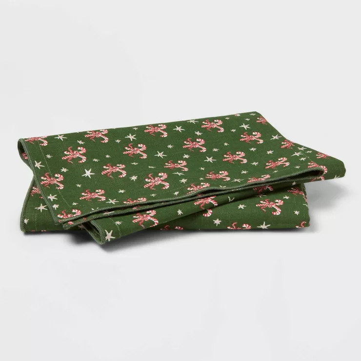 2pk Cotton Candy Cane Napkins - Threshold™ | Target