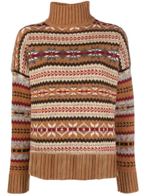 New SeasonWoolrichfair isle intarsia knit jumper | Farfetch Global