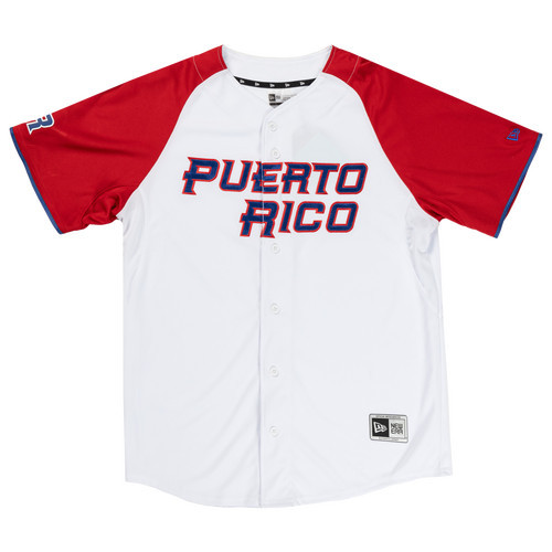 New Era Mens New Era Puerto Rico FG Jersey - Mens White/Multi Size L | Foot Locker (US)