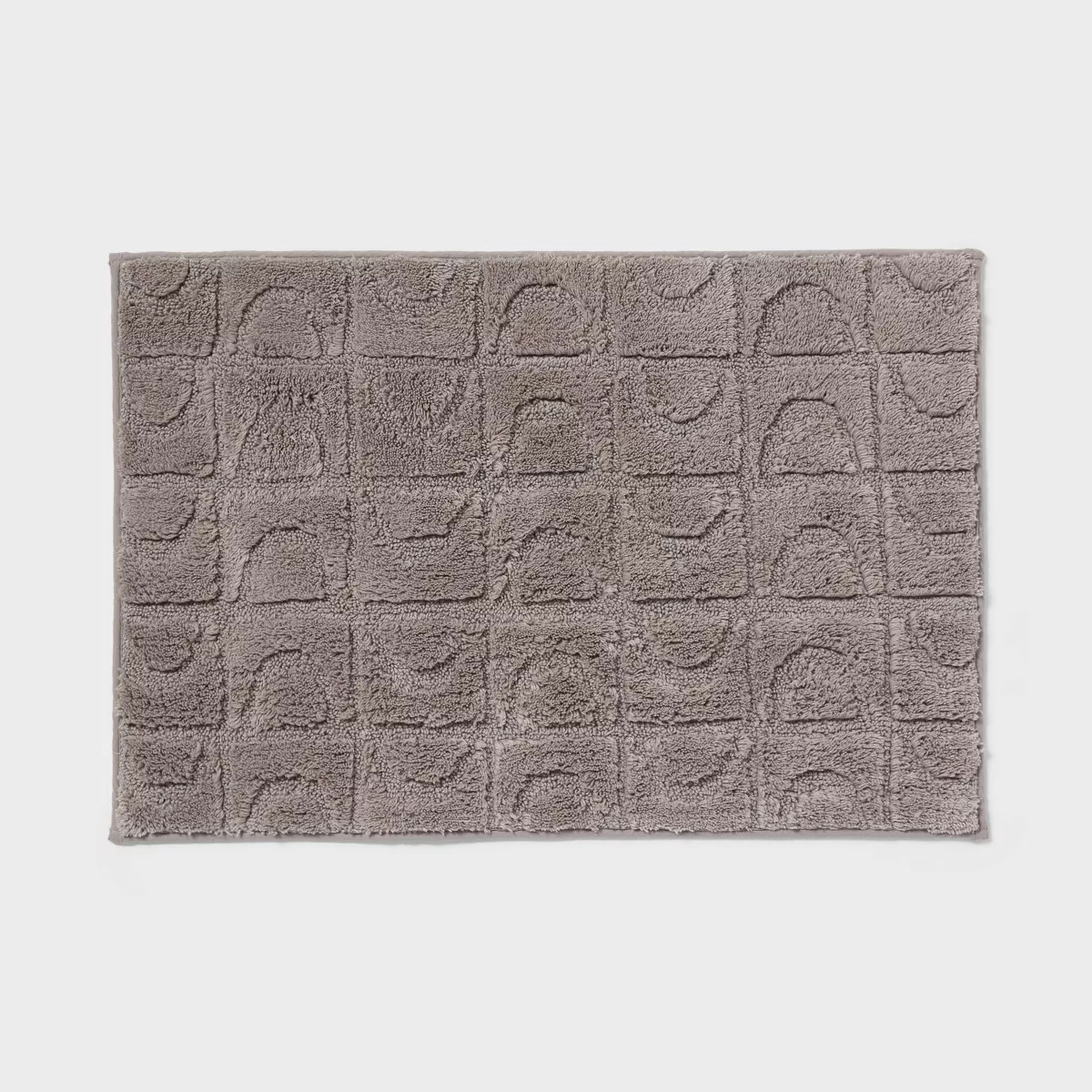 20"x30" Tufted Non-Skid Arc Bath Rug Dark Gray - Threshold™ | Target