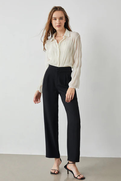 Reece Black Wide Leg Pants | J.ING