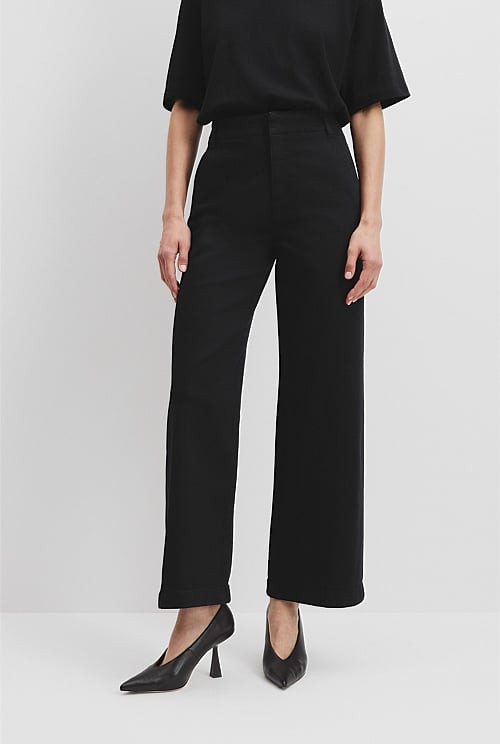 High Rise Wide Leg Jean | Country Road