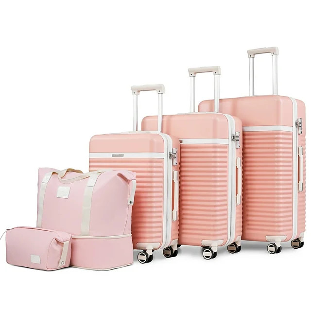 Joyway - 5 Luggage Sets ABS Hardside Spinner Luggage -（Expandable Suitcase20"24"）28-in Checke... | Walmart (US)