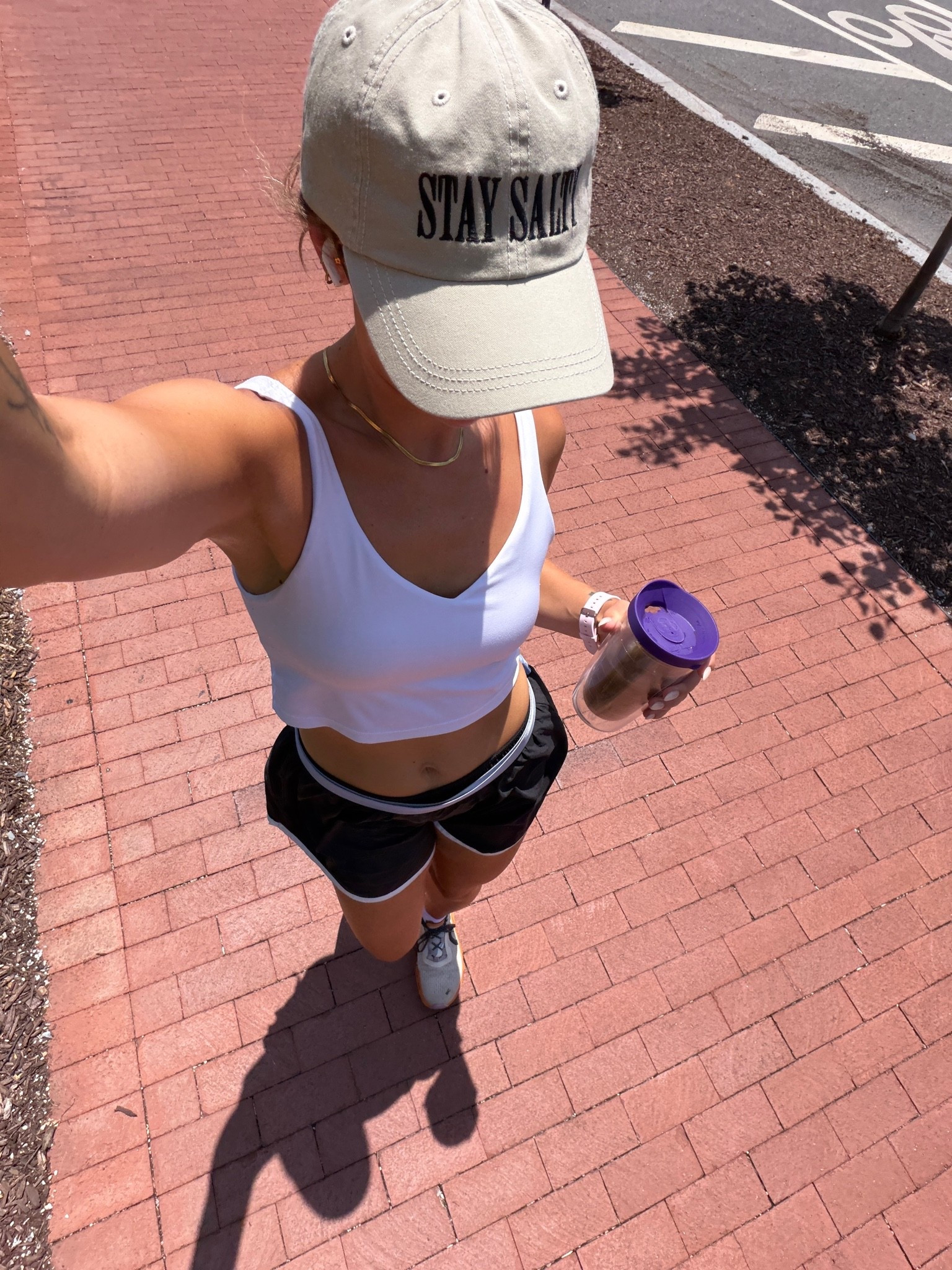 Walk outfit 👟 

Small in shorts 
In a M in top but I usually take a small