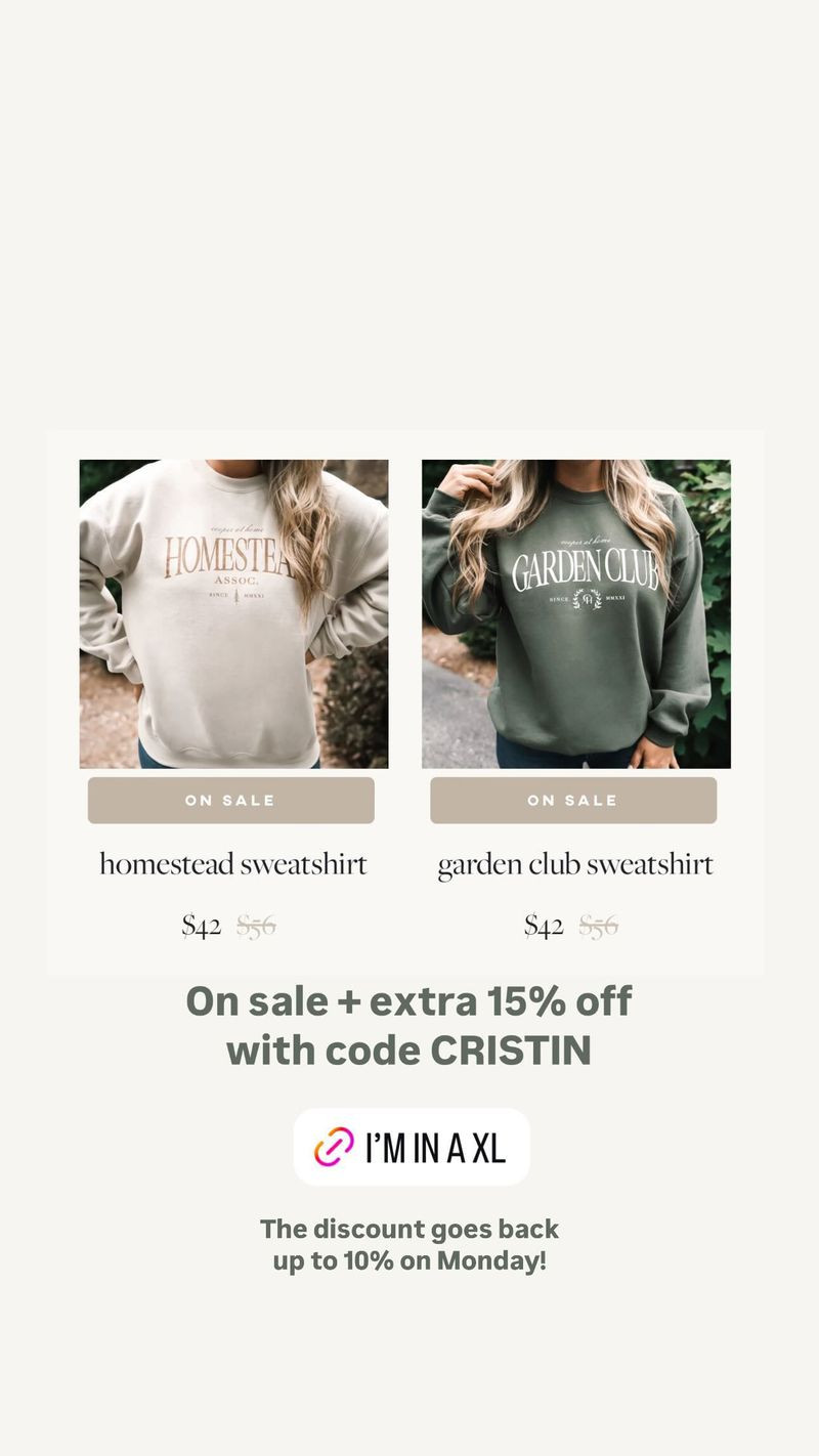 Cooper at Home Sweatshirts

Currently raising funds for
Hurricane Helene Relief for 30% off sitewide use code DONATE
100% of profits to be donated

#LTKStyleTip