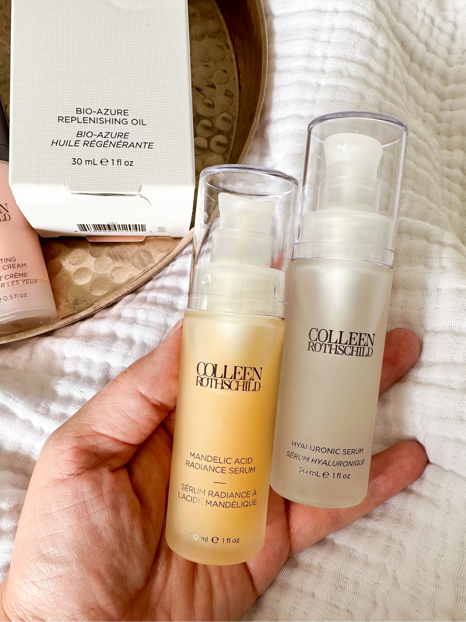 The Colleen Rothschild Mandelic Acid Radiance Serum and Hyaluronic Serum are the best breastfeeding safe skincare duo! The @colleenrothschild Mandelic acid is great for evening skin tone and texture, and the Hyaluronic acid serum moisturizes and plumps your skin without any grease or residue! #crpartner #crbeauties #colleenrothschild 

#LTKFindsUnder100 #LTKBeauty #LTKSaleAlert