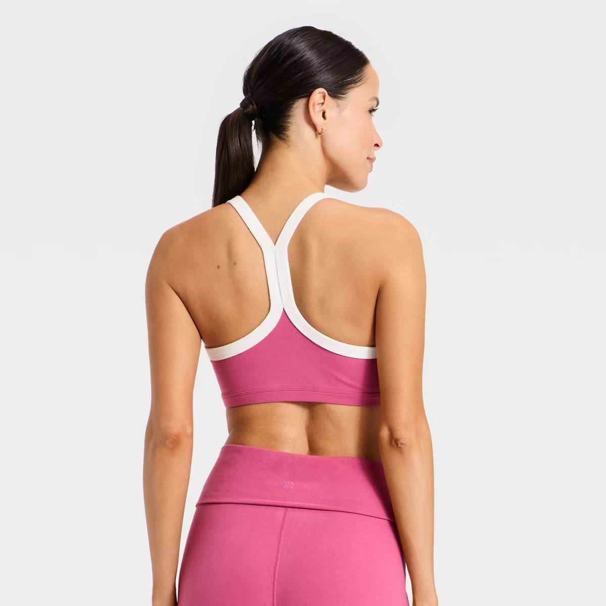 Women's Cotton Balance Light Support Racerback Sports Bra - All In Motion™ | Target