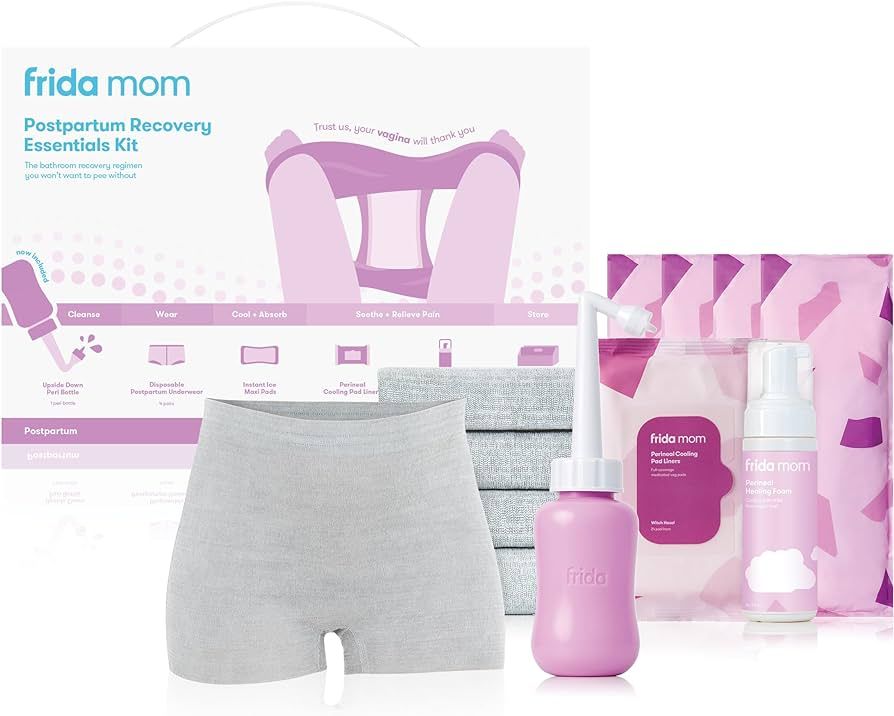 Frida Mom Postpartum Recovery Essentials Kit, includes Disposable Underwear, Instant Ice Maxi Pad... | Amazon (US)