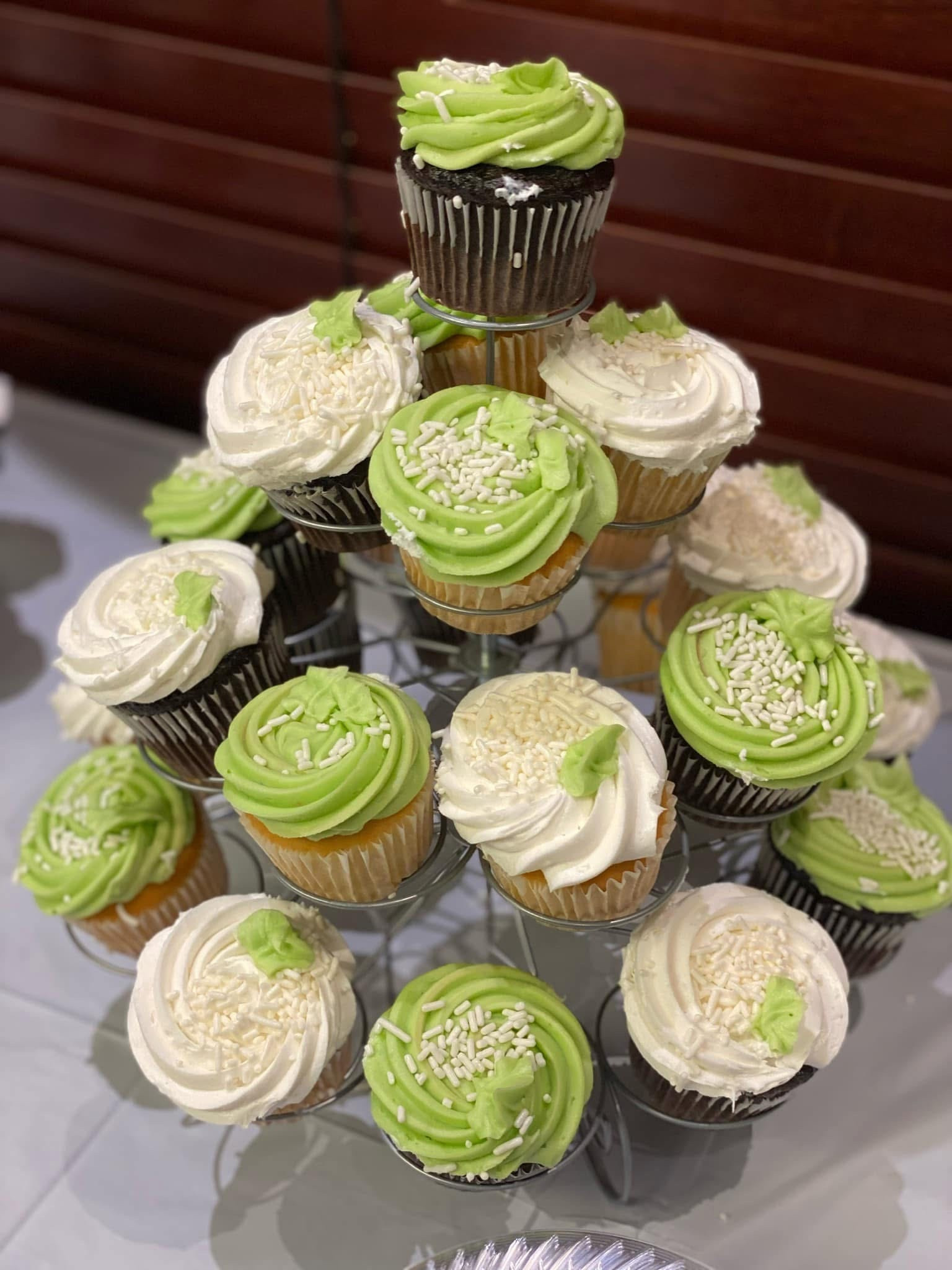 Cupcake tower display at my work bridal shower that my co workers threw for my weddingg

#LTKWedding #LTKParties