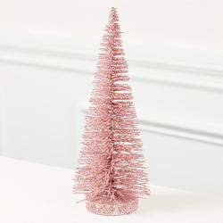 Pink Glittered Bottle Brush Tree - Walmart.com | Walmart (US)