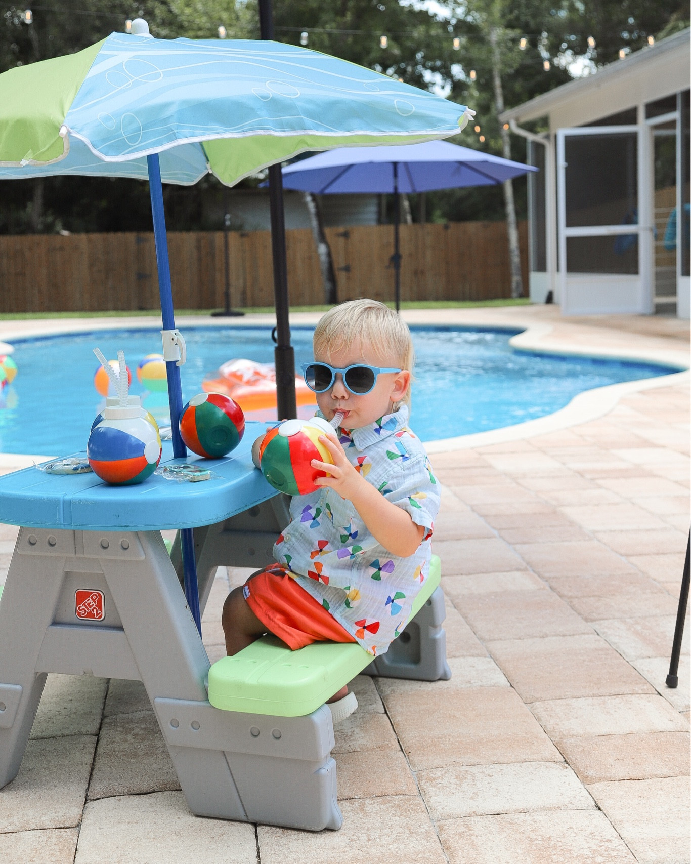 A little someone is TWO cool for the pool! Happy Birthday, bubs! 

#LTKParties #LTKKids #LTKSeasonal