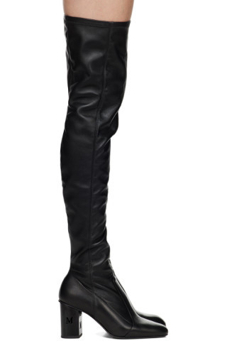 Black Damier Boots | SSENSE