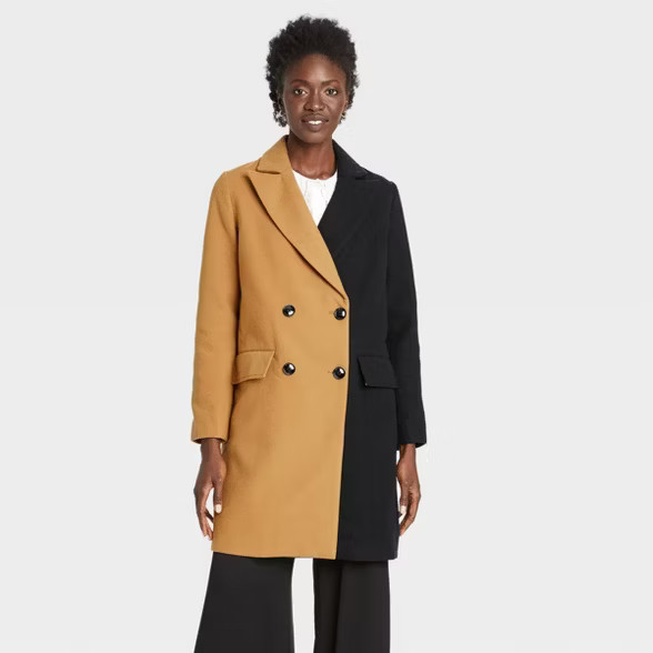 Women's Overcoat - Who What Wear™ Black | Target