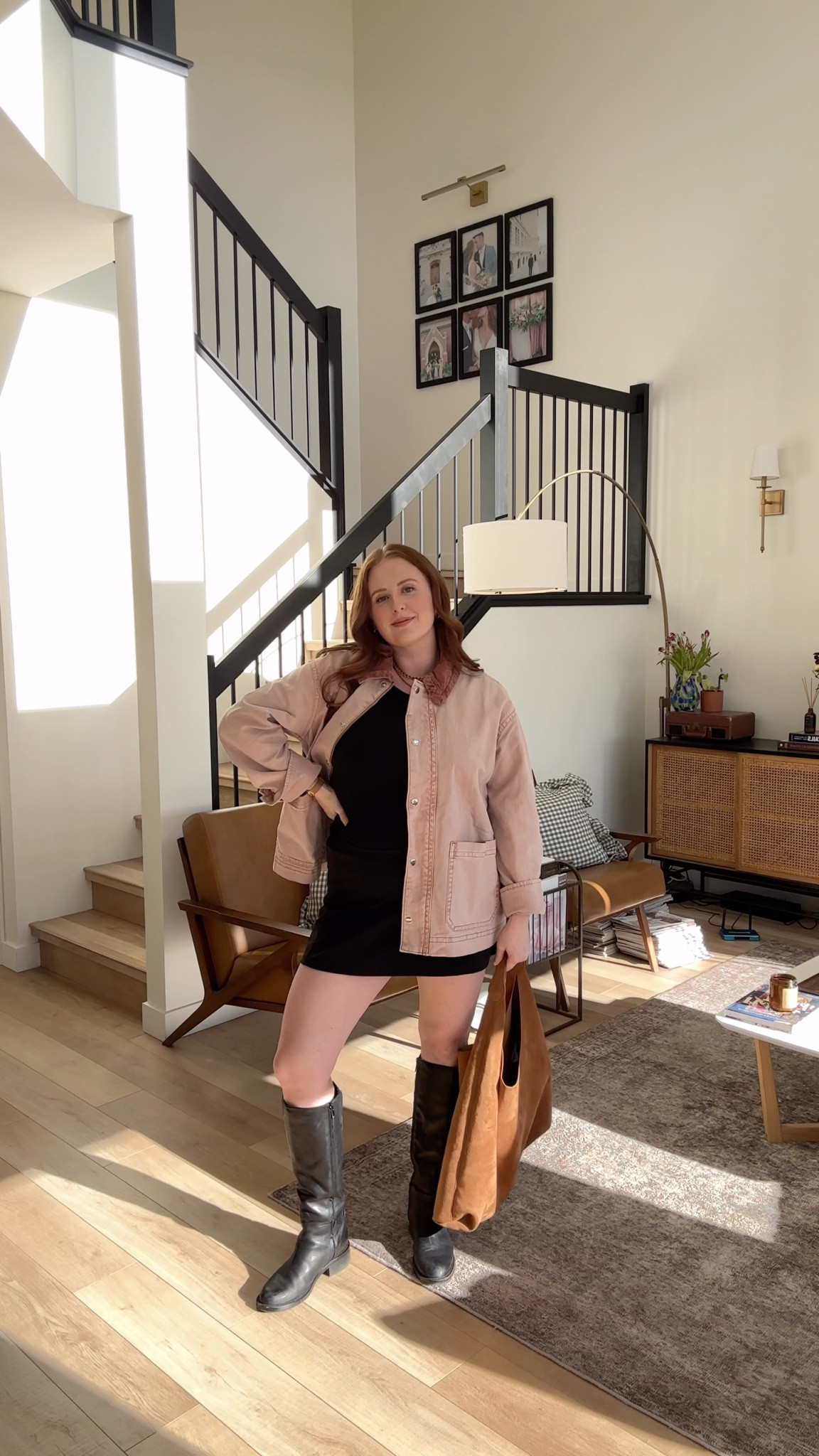 Fall uniform lately 🍂 Black riding boots, a skort that goes with everything, and my favourite barn jacket. Topped it off with a soft suede bag that feels way more expensive than it is. 🤎

fall outfit inspo, Canadian fall style, everyday fall look, capsule wardrobe staples, Aritzia outfit, Sam Edelman boots, Old Navy jacket, Gap bag, affordable fall fashion, equestrian inspired style

#LTKfall #LTKmidsize #LTKcanada