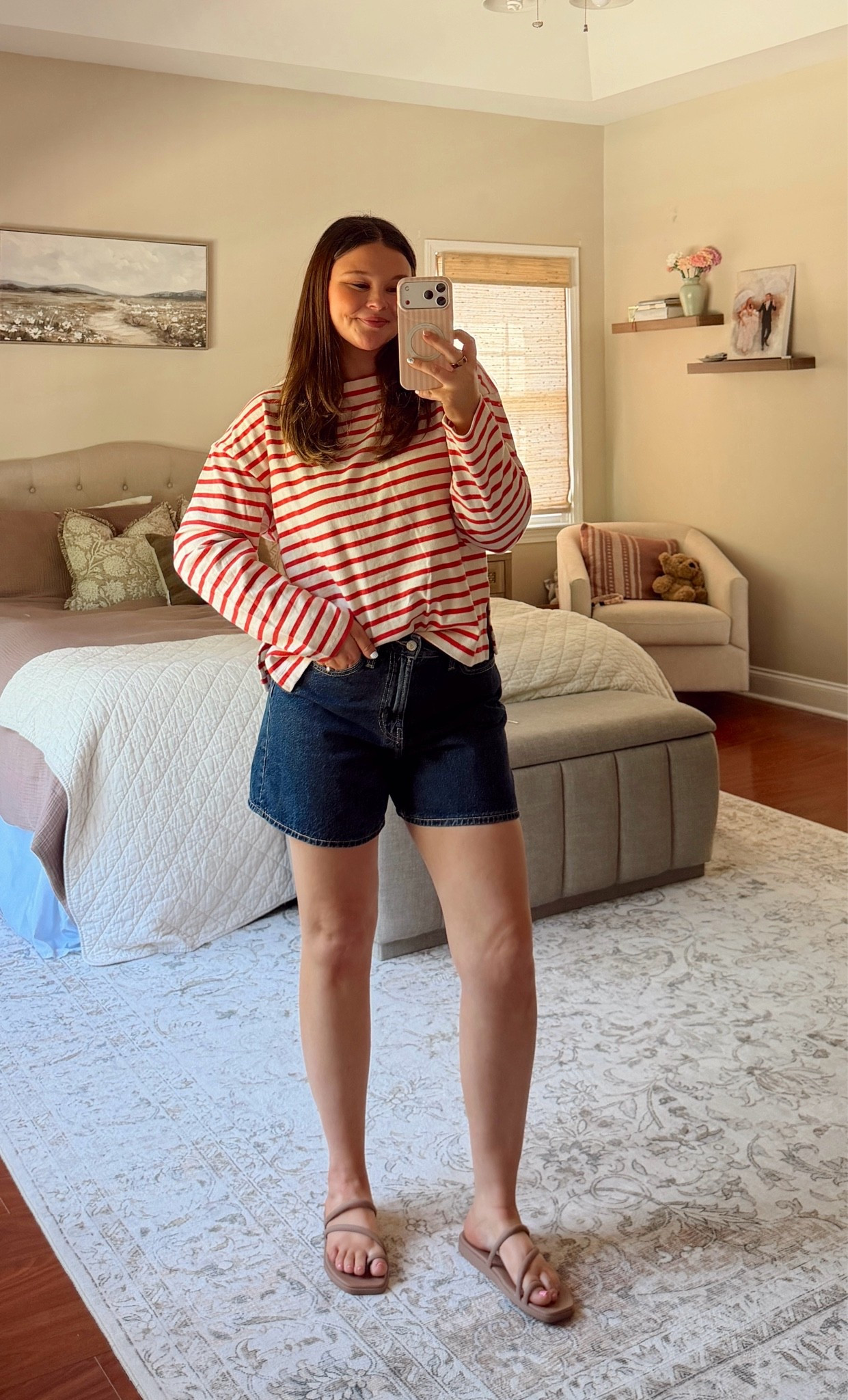 summer outfit! 

medium in top, 6 in shorts
