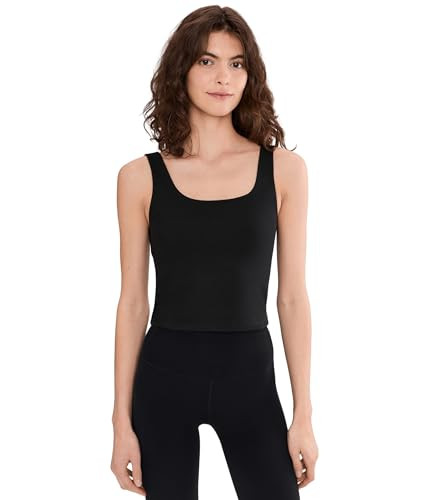 Pact Womens On The Go-to Square Neck Tank Black XL One Size | Amazon (US)