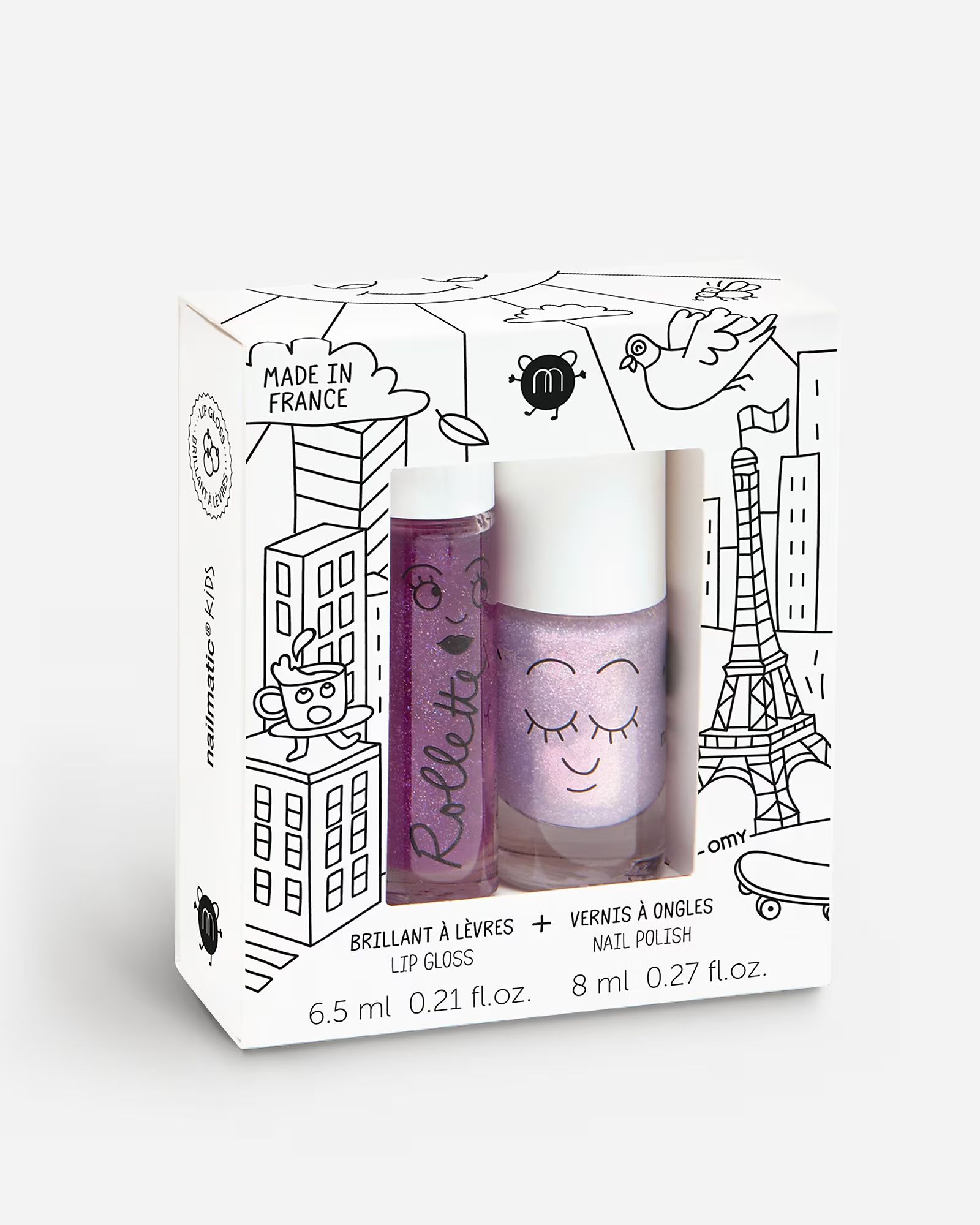 nailmatic® kids' lovely city nail polish and lip gloss set | J.Crew US