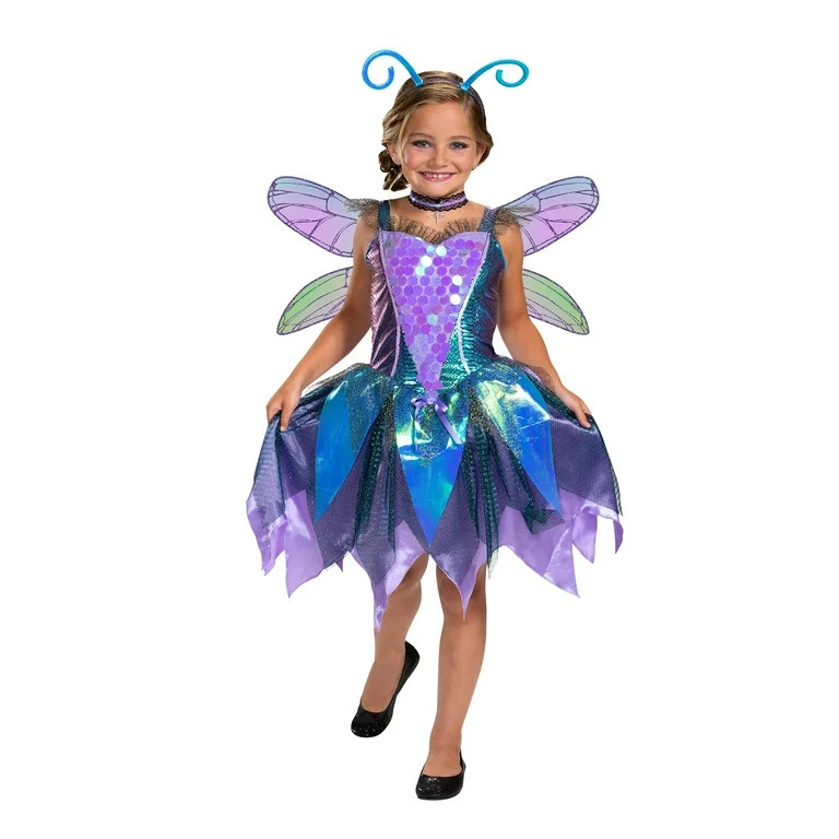 Way to Celebrate Girl Darling Dragonfly Halloween Dress up Costume for Child, M (7-8) - Walmart.c... | Walmart (US)