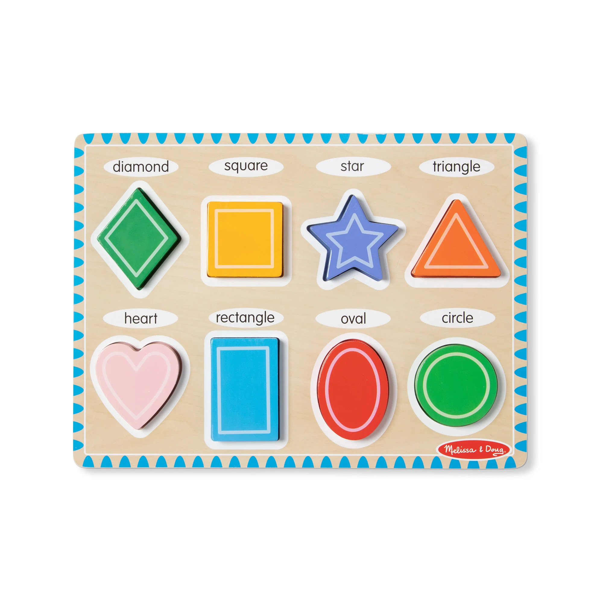 Shapes Chunky Puzzle - 8 Pieces | Melissa and Doug