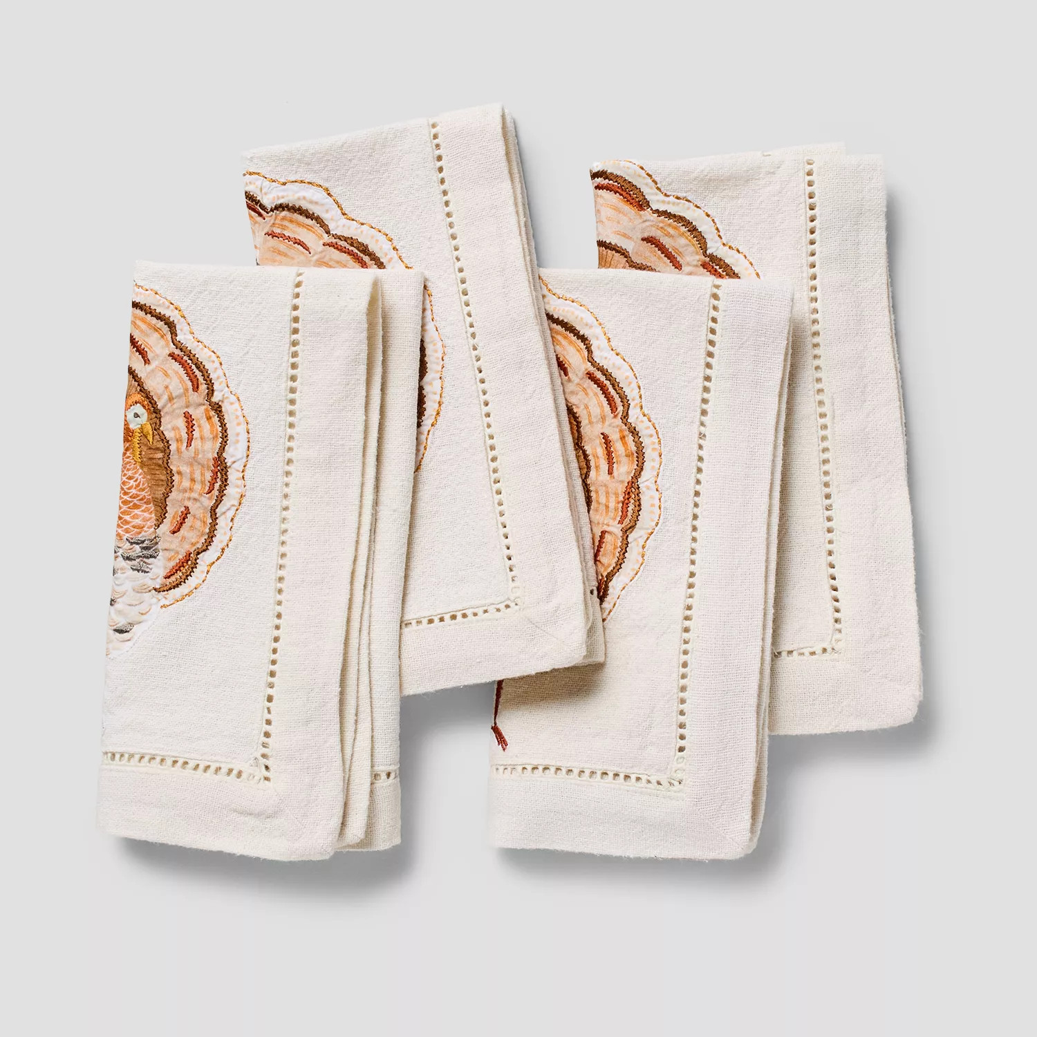 Sur La Table Thanksgiving Embroidered Napkins, Set of 4 | Sur La Table
