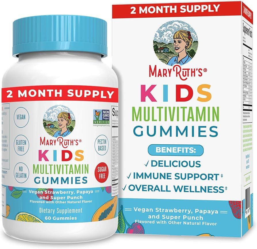 Kids Vitamins Multivitamin by MaryRuth's | Sugar Free | 2 Month Supply | Kids Multivitamin Gummie... | Amazon (US)