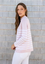 The Cotton Mock Neck - Striped | Alice Walk