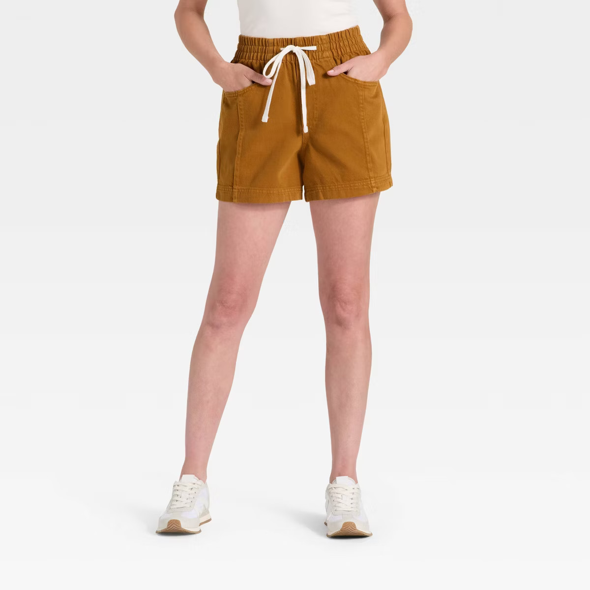 Women's High-Rise Drawstring Denim Beach Shorts - Universal Thread™ | Target