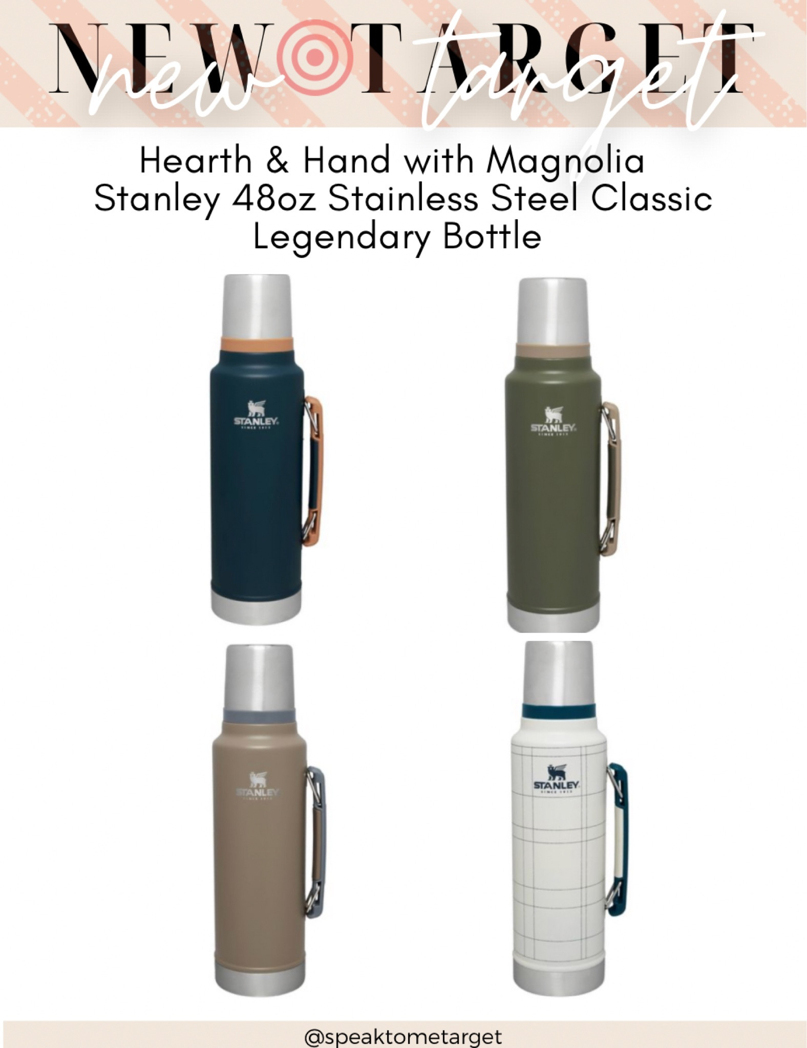 Stanley 1.5qt/1.4L (48oz) Stainless Steel Classic Legendary Bottle - Hearth  & Hand with Magnolia 