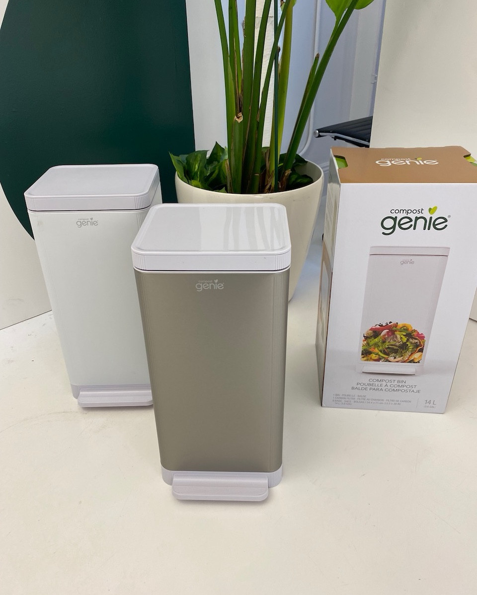 Elevate your lifestyle by grounding it in nature. Are you composting in your city?🙋🏽‍♀️  50% of consumers do not believe that food waste and climate change are related. But guess what, they are! The carbon footprint of food waste is estimated to be 3.3 Billion tons of CO2 equivalents released into the atmosphere a year. 
  One way to help minimize food waste and its environmental impact is by composting any food waste that cannot be repurposed.  This sleek @compostgenie  features a hands-free design and includes a proprietary aeration system, to  help control odors.  Embracing good habits has never been easier.  Click link 🔗 in bio elevate your lifestyle by turning waste into wonder—every small act matters.  #thesocialny  #ltkhome


#LTKHome #LTKParties #LTKFamily