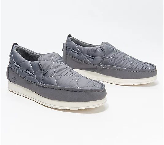 Sperry Indoor/Outdoor Moc-Sider Nylon Slip-On Shoes - QVC.com | QVC