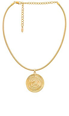 Ettika Statement Disc Choker in 18k Gold Plated from Revolve.com | Revolve Clothing (Global)