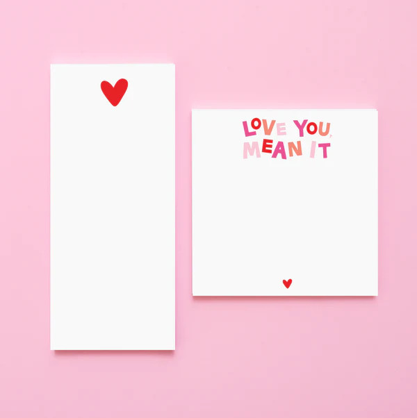 Love you mean it Notepad Set | Joy Creative Shop