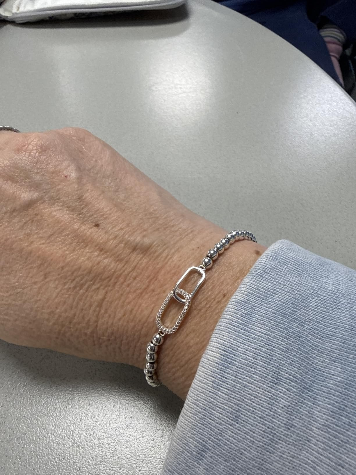 Valentines Day Gifts for Women Her - Beaded Stretch Handmade Ball Bracelets Cute Charm Bracelet D... | Amazon (US)