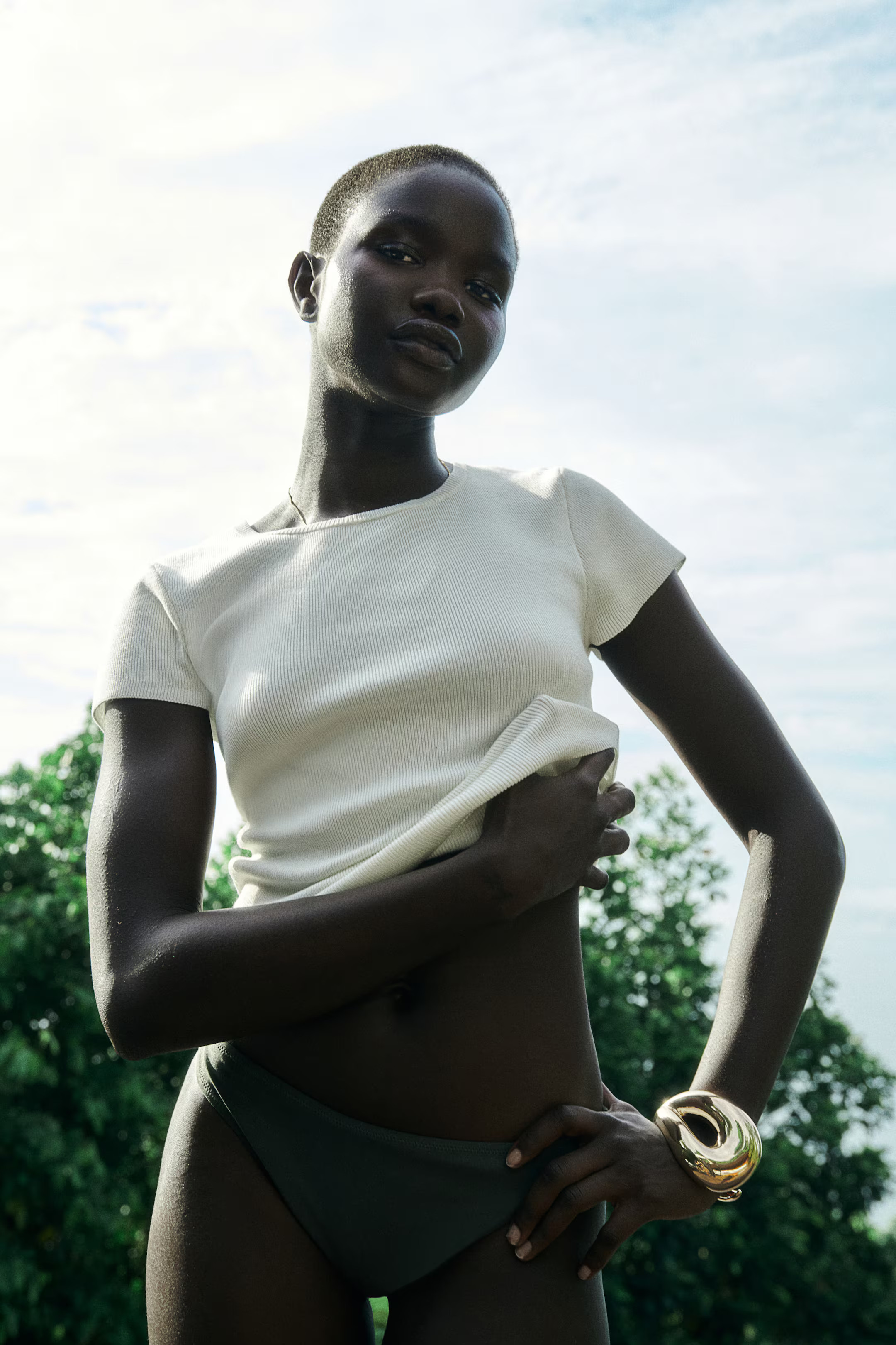 Fine-knit T-shirt | H&M (UK, MY, IN, SG, PH, TW, HK)