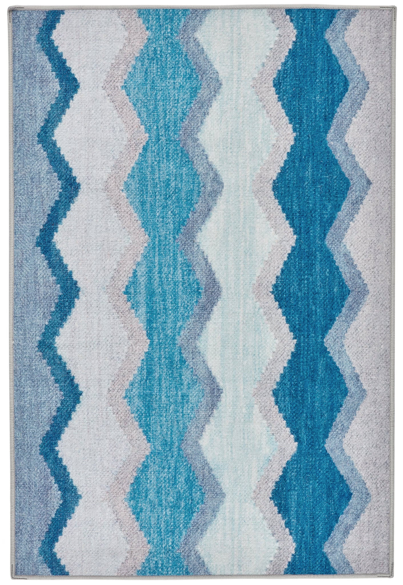 Safety Net Blue Machine Washable Rug | Annie Selke
