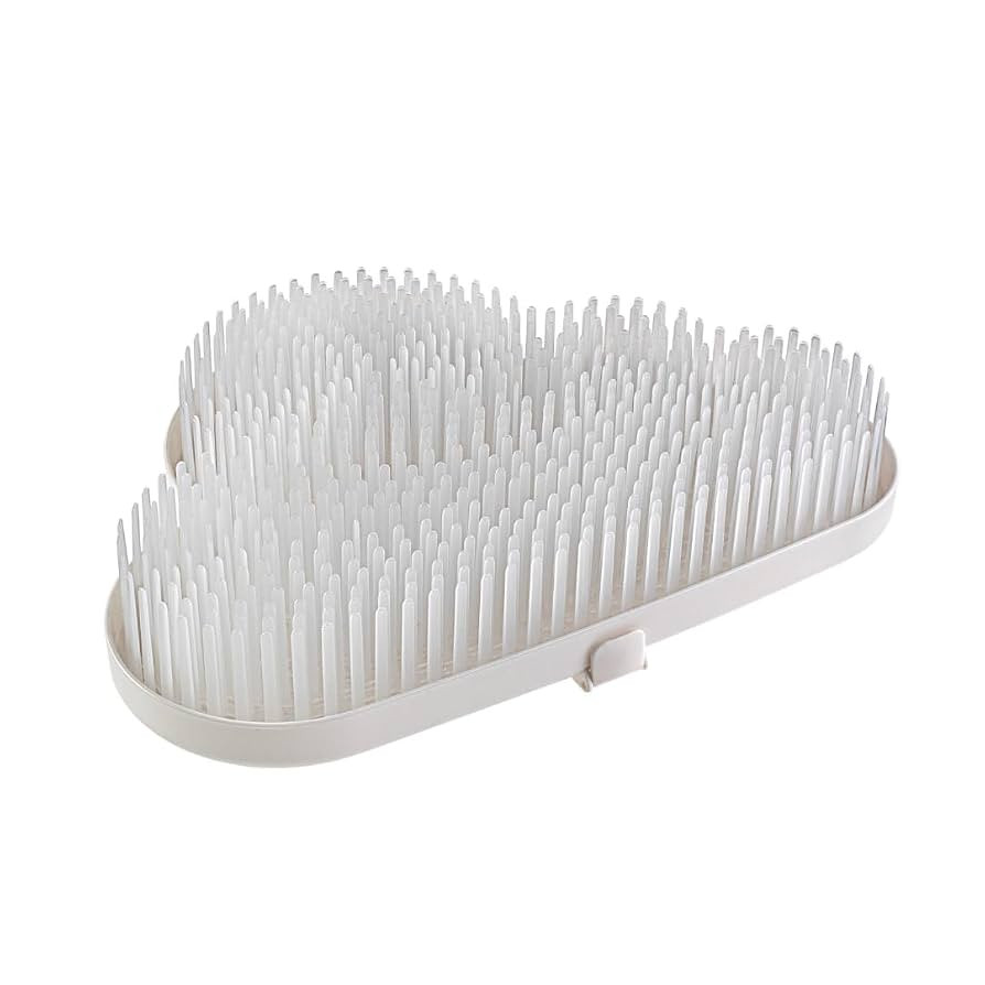 melii Countertop Baby Bottle Drying Rack and Drainboard, BPA Free (White) | Amazon (US)