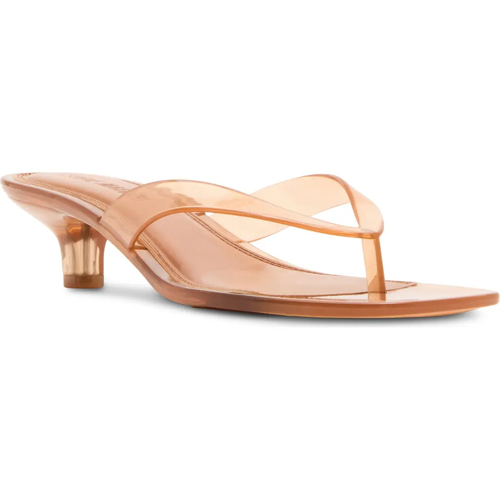 Steve Madden Tracie Kitten Heel Flip Flop in Tan at Nordstrom, Size 9 | Nordstrom