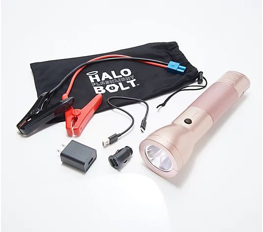 HALO Bolt Flashlight & Car Jump Starter with Portable Power | QVC